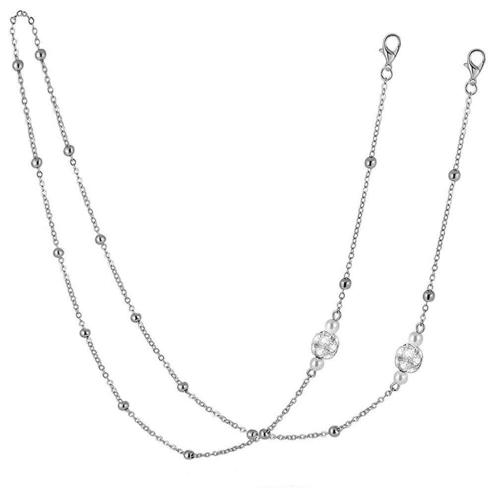 1Pcs Exquisite Pearl Embellish - Mask Chain Holder recension och pris